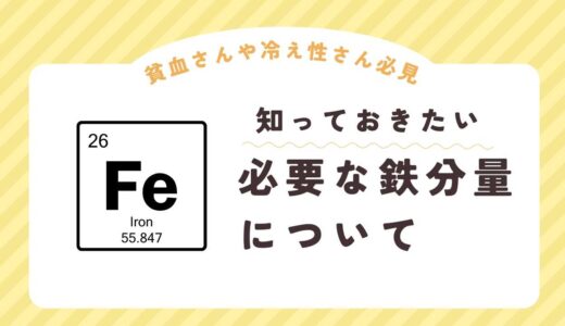 1日に必要な鉄分量はどのくらい？